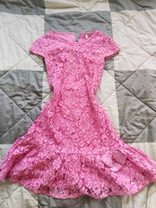 Pink Lace Party Dress