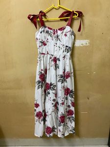 Sweetheart Neck Floral Maxi Dress