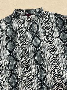 Snakeskin Print Top Branded From Ginger