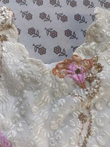 punjabi Suit cream colour 💗