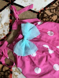 Pink Polka Dot Romper