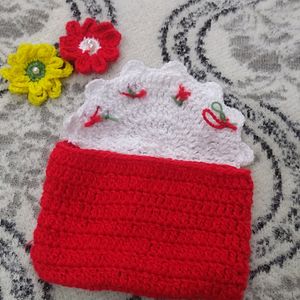 Crochet Strawberry Wallet 👛