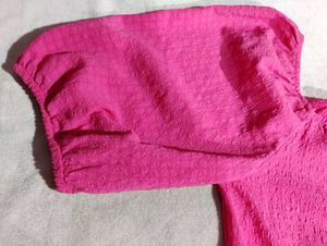A Rose Colour Crop Top