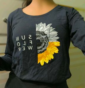Blue Full Sleves Top