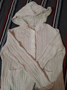 Hooded Knit Cardigan