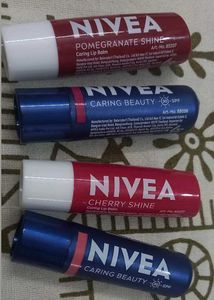 Nivea 4 Lipbalm Combo