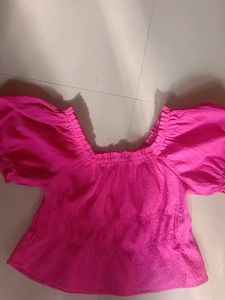 Pink Crop Top