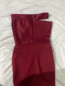 Maroon Bodycon Dress