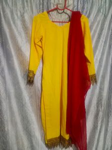 Beautiful Haldi Outfit ( Full Set ) 💛