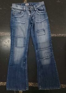 Patchwork Flare Jeans