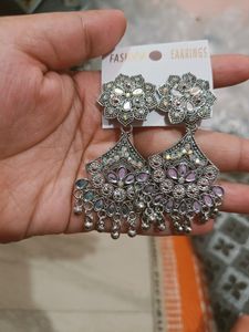 Boho Silver Dangle Earrings