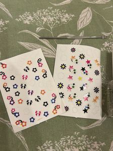 3 Nail Paint &amp; 2 Sticker Set