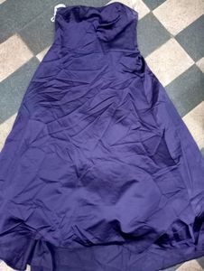Purple Colour Tussar Silk Gown