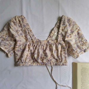 Y2k Floral Summer Pinterest Coquette H&m Top