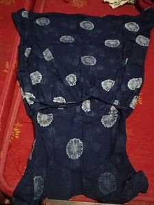 Navy Floral Print Dress