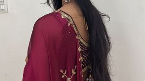 Plunge Neck Blouse