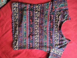 Vintage Floral Print Top