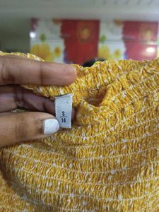 Yellow Off-Shoulder Sundress