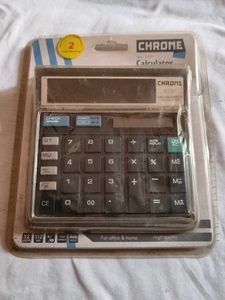 Chrome Calculator - Model 9211