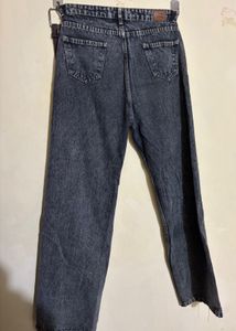Acid Wash Wide Leg Jeans