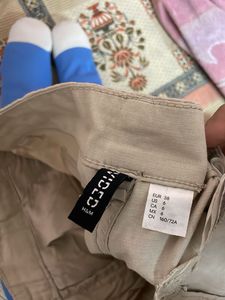 Beige Cargo Pants