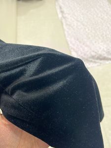 Elegant Black Velvet Mini Dress