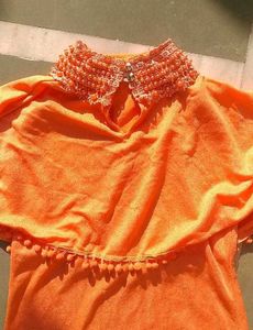 Orange Boxy Top