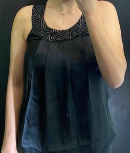 Black Beaded Top