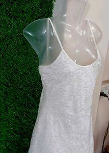 Imported Creamish Slip Mini Dress