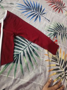 Burgundy Cropped Top