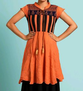 Peach Color Long Top