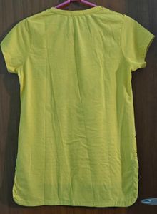 Yellow Floral Print Tee