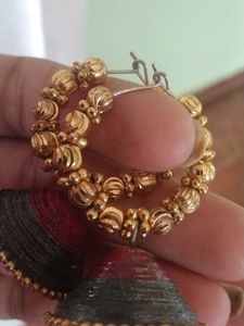 Unique Gold &amp; Red Paper Earrings