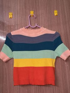 Striped Knit Top