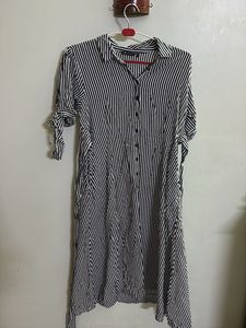 Striped Shirt Dress
