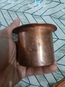 Vintage Copper Pooja Glass.... Handmade