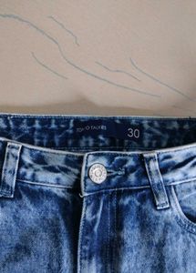 Ripped Wide Leg Jeans