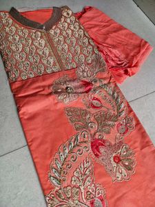 Elegant Embroidered Kurta Set Material