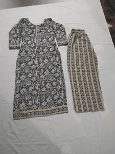Printed Kurti Pant Set