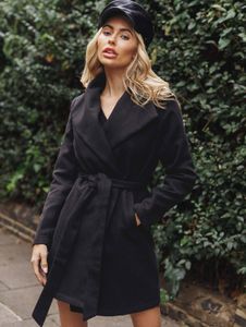 women’s  Black elegant Trench Coat