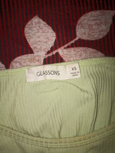 Green Backless Full Sleeves Crop Top