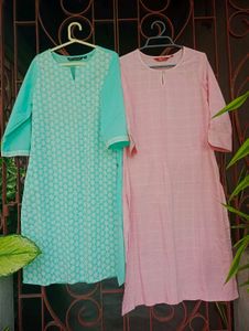 🆕 Combo Of 2 Beautiful Embroidered Kurta