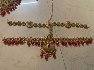 Mint And Ruby Pink Bridal set