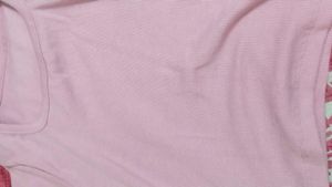 Pink Square Neck T-Shirt