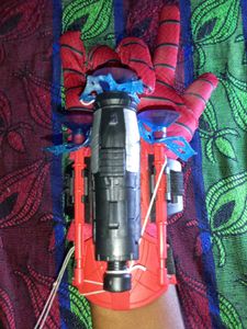 Come on kids this is Spider-Man Web Shooter