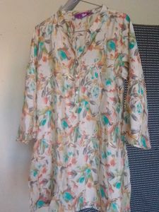 Floral Print Tunic Top