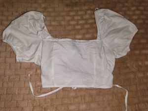 White H&amp;M Crop Top