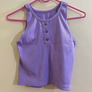 Lavender Ribbed Tank Top
