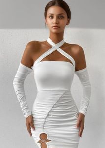 Stylish White Mini Dress