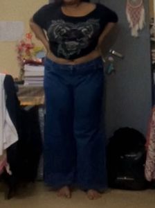 Wide Leg Cropped Jeans